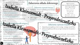 Sketchnotka - notatka „Zaburzenia funkcjonowania układu dokrewnego” wykonana w power point do edycji. Biologia 7; „Regulacja nerwowo-hormonalna”