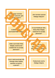 Mały Książę - gra "Pokoloruj różę i lisa"