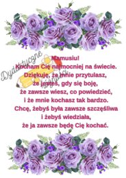Życzenia na DZIEŃ MATKI - 10 szablonów do druku.