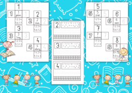 Wklejki do zeszytu - liczby