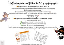 Halloweenowa powtórka do E8 z matematyki