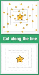 Wycinanki po śladzie świąteczne (pdf i jpg -a4)