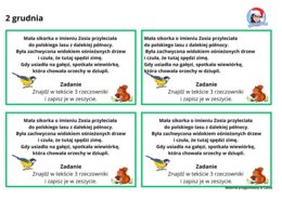 Oczekiwanie na święta z sikorką Zosią.