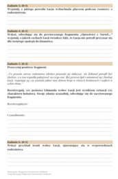 Arkusz egzaminacyjny "Opowieści z Narnii. Lew, czarownica"