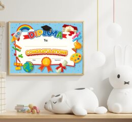 Dyplom / Diploma na Koniec Roku z języka Angielskiego Format A4