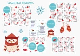 Zimowa gazetka - styczeń i luty