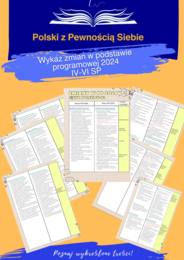 Zmiany w podstawie programowej języka polskiego 2024. Klasy IV-VI SP