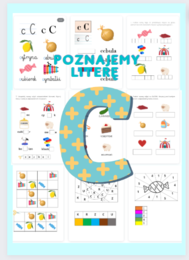 Poznajemy literę C- zadania dla zerówki i przedszkolaków