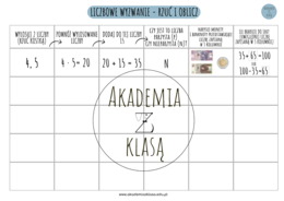 TABLICZKA MNOŻENIA - PAKIET MATERIAŁÓW