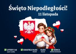 11 LISTOPADA ŚWIĘTO NIEPODLEGŁOŚCI - Dekoracja XXL
