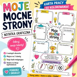 Notatka graficzna. Moje mocne strony