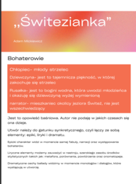 Notatka ,,Świtezianka"