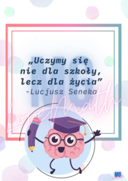 "Złote myśli - cytaty motywacyjne o nauce i szkole" - gazetka motywacyjna