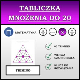 Trimino - Tabliczka mnożenia do 20 | matematyka