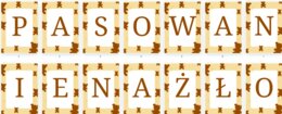 Pasowanie na żłobkowicza- Napis, girlanda