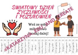 Dzień życzliwości - karteczki z miłymi słowami