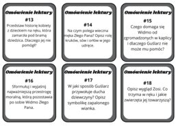 Dziady cz.II - karty z pytaniami