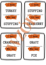 Thanksgiving - "I have who has"