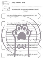 Karty Pracy z odpowiedziami do lektury „Asiunia” Joanny Papuzińskiej
