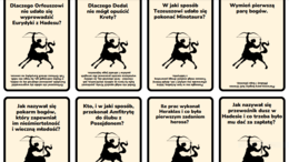 Gra dydaktyczna, mity greckie, gra planszowa do lektury "Mitologia" Jan Parandowski