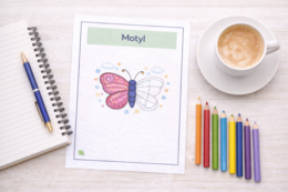 Wiosenne obrazki do dokończenia – karta pracy