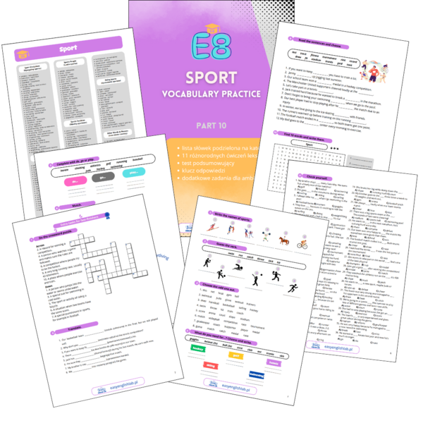 Egzamin Ósmoklasisty. Vocabulary Practice. Dział: Sport