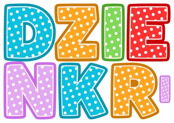 Napis - dzień kropki