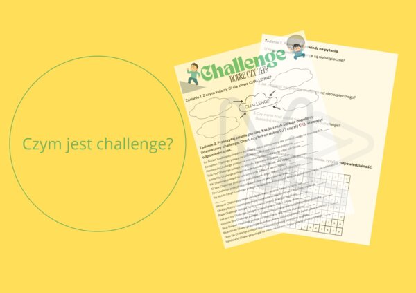 Challenge - karta pracy na lekcji z edukacji zdrowotnej