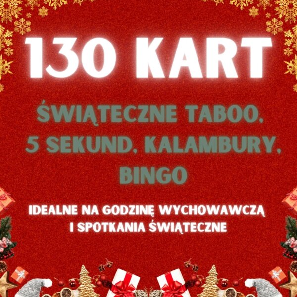 🎄 Zestaw Gier Świątecznych – Idealny na Godzinę Wychowawczą i Świąteczne Spotkania! 🎅