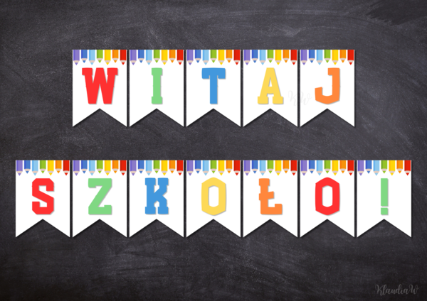 Girlanda „WITAJ SZKOŁO!”