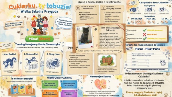 Odkryj fascynujący świat Kota Cukierka z Twoimi uczniami! – Kompletny Pakiet Edukacyjny PDF