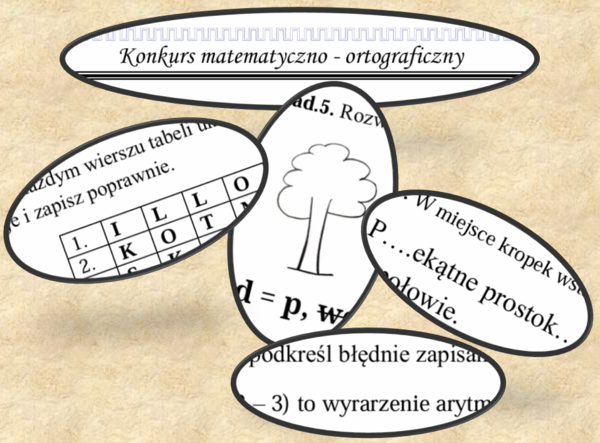 Konkurs matematyczno - ortograficzny . Klasa 4-5.