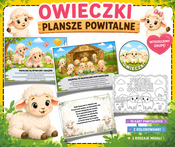 OWIECZKI - zestaw powitalny, grupa