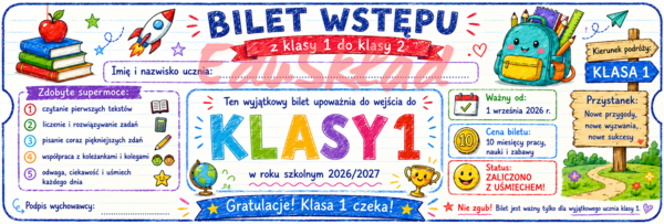 🎟️ Bilety wstępu do następnej klasy