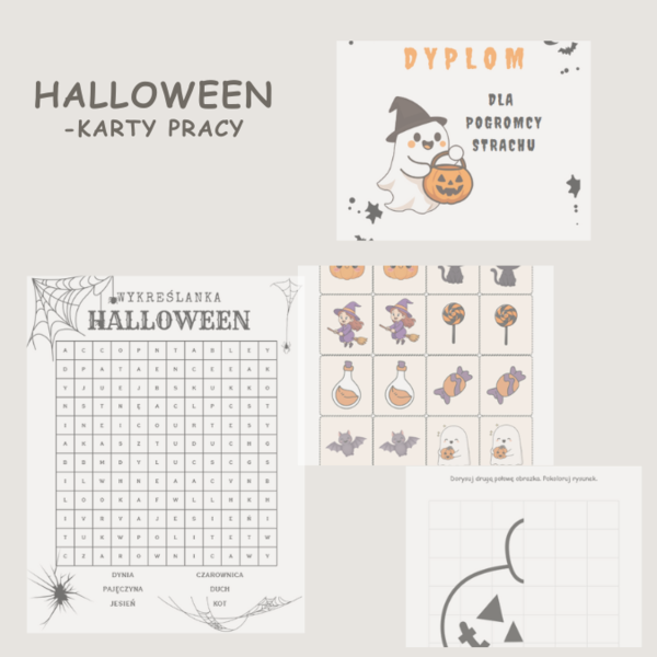 Halloween - karty pracy