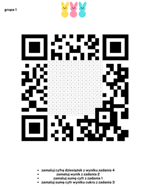 Matematyczna Wielkanoc - kl.7 i 8.