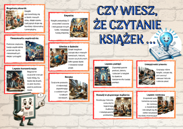 Czy wiesz, że czytanie książek ... - gazetka