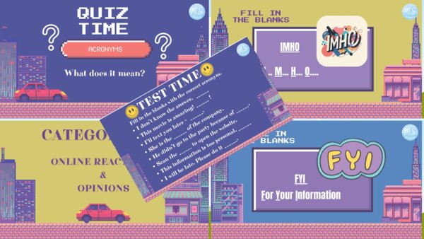 AKRONIMY dla poziomów A2-B1 (FOMO, FAQ, CEO & More)