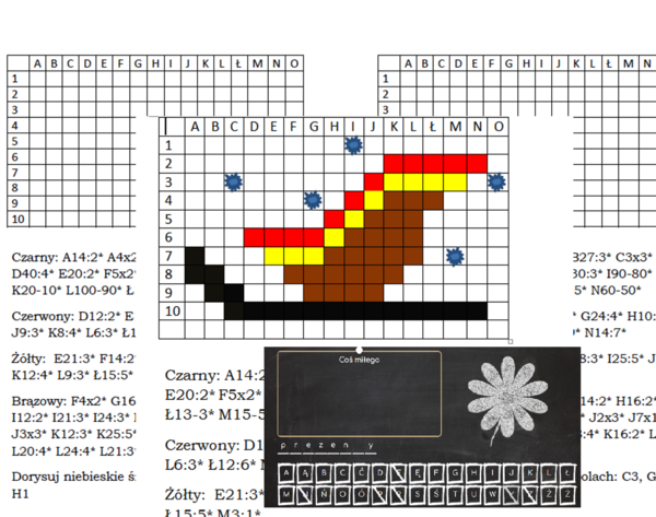 Sanie Mikołaja- kodowanka wyliczanka dla klasy II