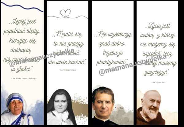 Zakładki ze Świętymi