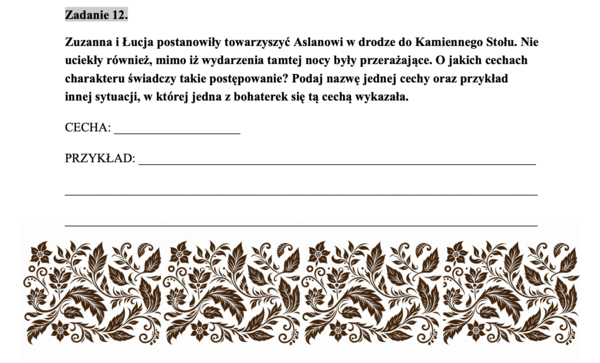 Opowieści z Narnii - czytanie ze zrozumieniem