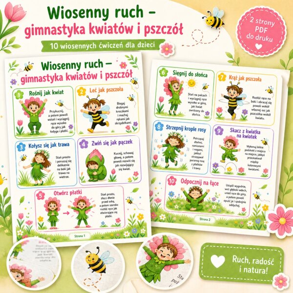 Wiosenny ruch - gimnastyka kwiatów i pszczół