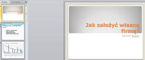 Jak założyć własną firmę - prezentacja