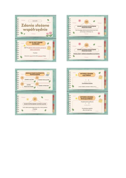 Prezentacja - zdania złożone współrzędnie