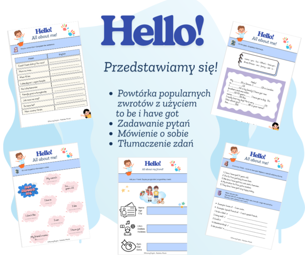 Hello! Przedstawiamy się! Powtórka w klasie 3 i 4.