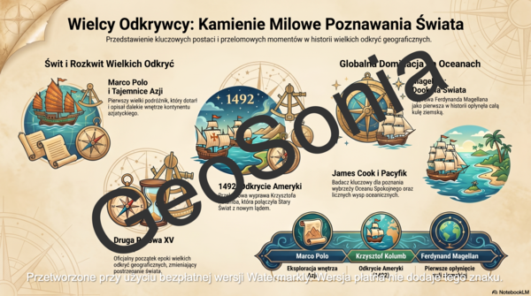 Pierwsze podróże geograficzne geografia klas 5 sketchnotka