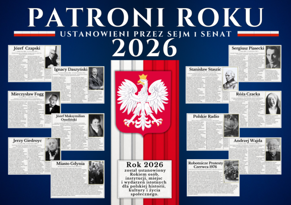 PATRONI ROKU 2026 - Ustanowieni przez Sejm i Senat