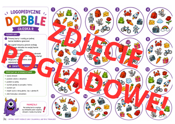 Logopedyczna gra karciana DOBBLE