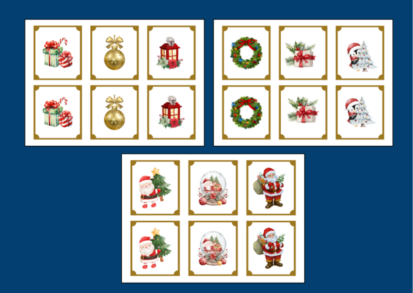 BOŻE NARODZENIE – memory – 36 szt. – biblioteka – świetlica – przedszkole - zima