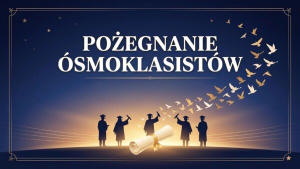 Pożegnanie ósmoklasistów – elegancka prezentacja na zakończenie szkoły podstawowej
